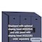Salsbury Industries Wardrobe Locker, 45" W, 21" D, 76" H, (3) Wide, (6) Openings, Blue 22361BLU - alternate 7